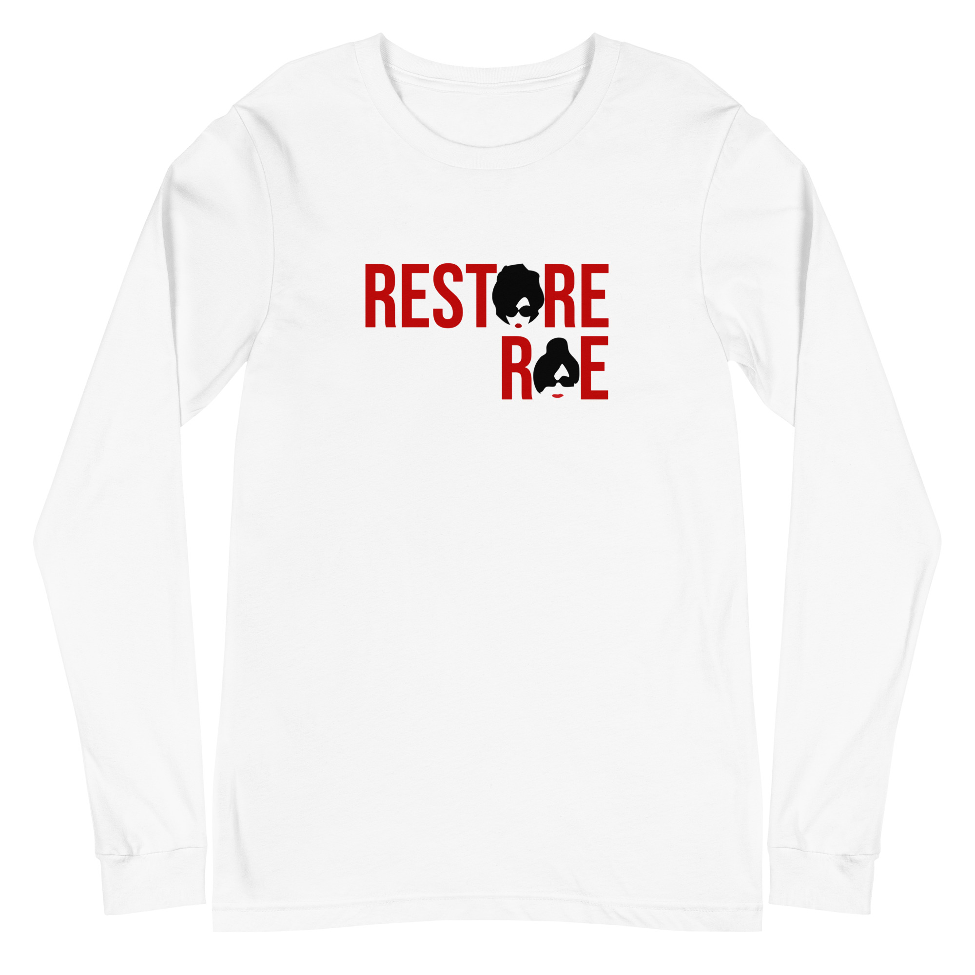 Restore Roe Unisex Long Sleeve Tee (Red)